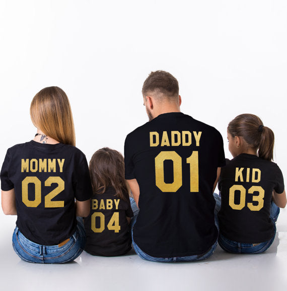 Parent-child Short-sleeved T-shirt Family Top